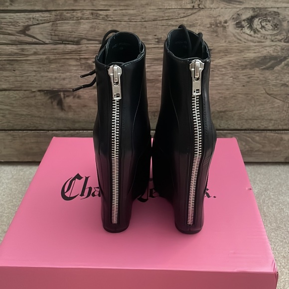 Going to consignment next week!! Last chance!! Sexy Charla Tedrick Wedges NIB!! - Picture 5 of 8
